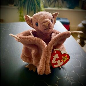 Brown Plush Bat Toy